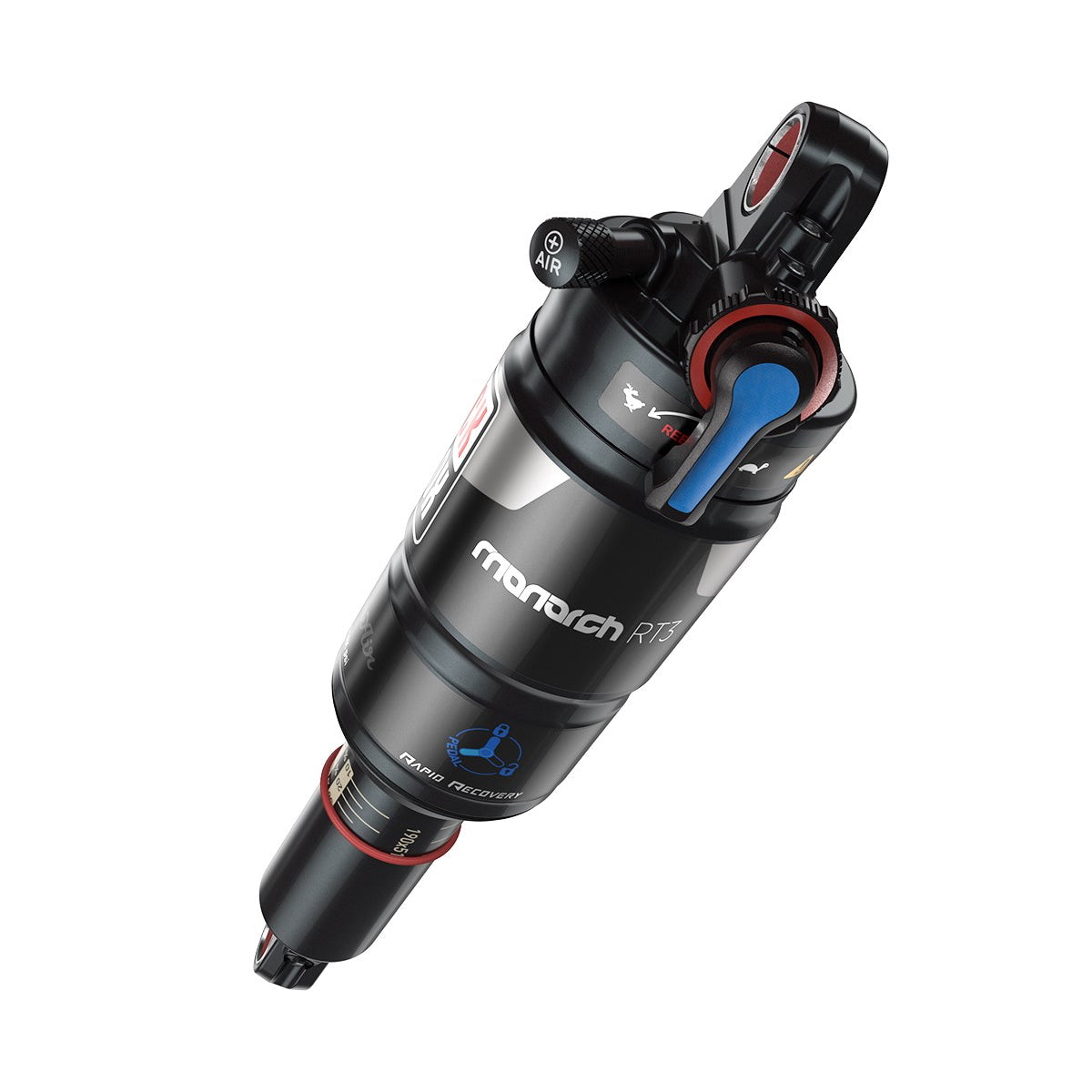 ROCKSHOX - MONARCH RT3 - (184X44/7.25X1.75) TUNE-MIDREB/MIDCOMP - PÉDALE SOUPLE TUNE 320 FORCE DE VERROUILLAGE - CORPS NOIR RAPIDE - MY16