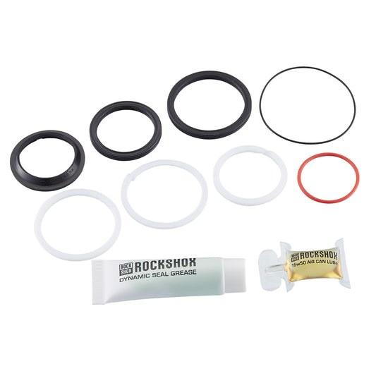 ROCKSHOX SPARE - 50 HOUR SERVICE KIT (INCLUDES AIR CAN SEALS, PISTON SEAL, GLIDE RINGS, GREASE/OIL) - THRUSHAFT C1+(2021), NUDE/BOLD C1+ 2022+, DELUXE /SUPER DELUXE/FA C1+(2023+)