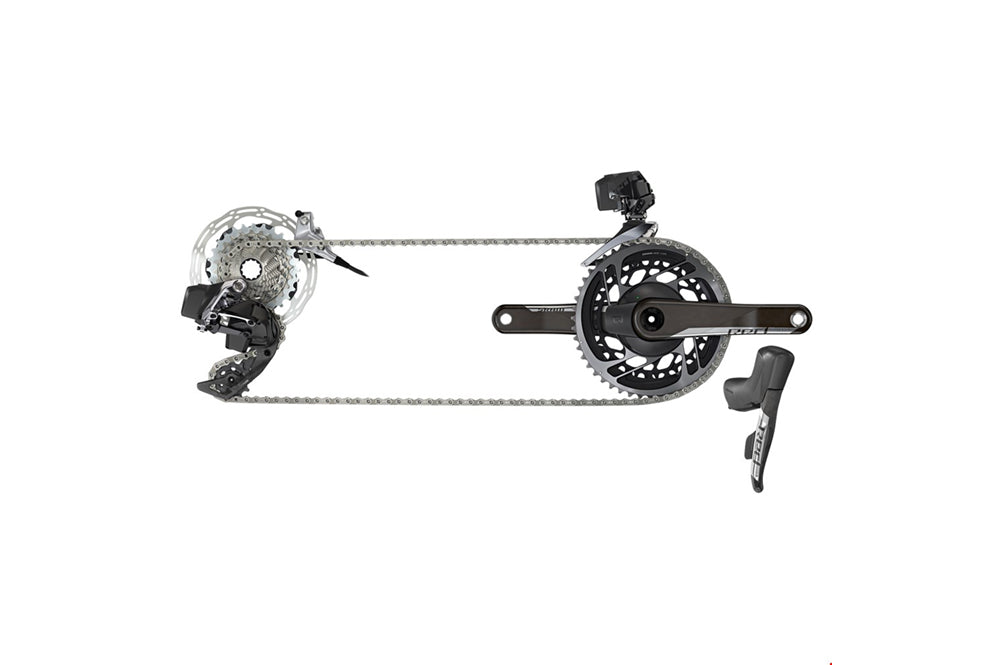 GROUPE Sram RED AXS 2X HYDRAULIQUE FLATMOUNT CENTERLOCK 2 PIÈCES C