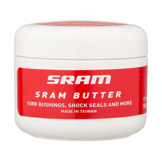 SRAM GREASE SRAM BUTTER 500ML CONTAINER FRICTION REDUCING GREASE BY SLICKOLEUM - RECOMMENDED FOR SRAM DOUBLE TIME HUBS & WHEELS ROCKSHOX FORKS AND REVERB SERVICE