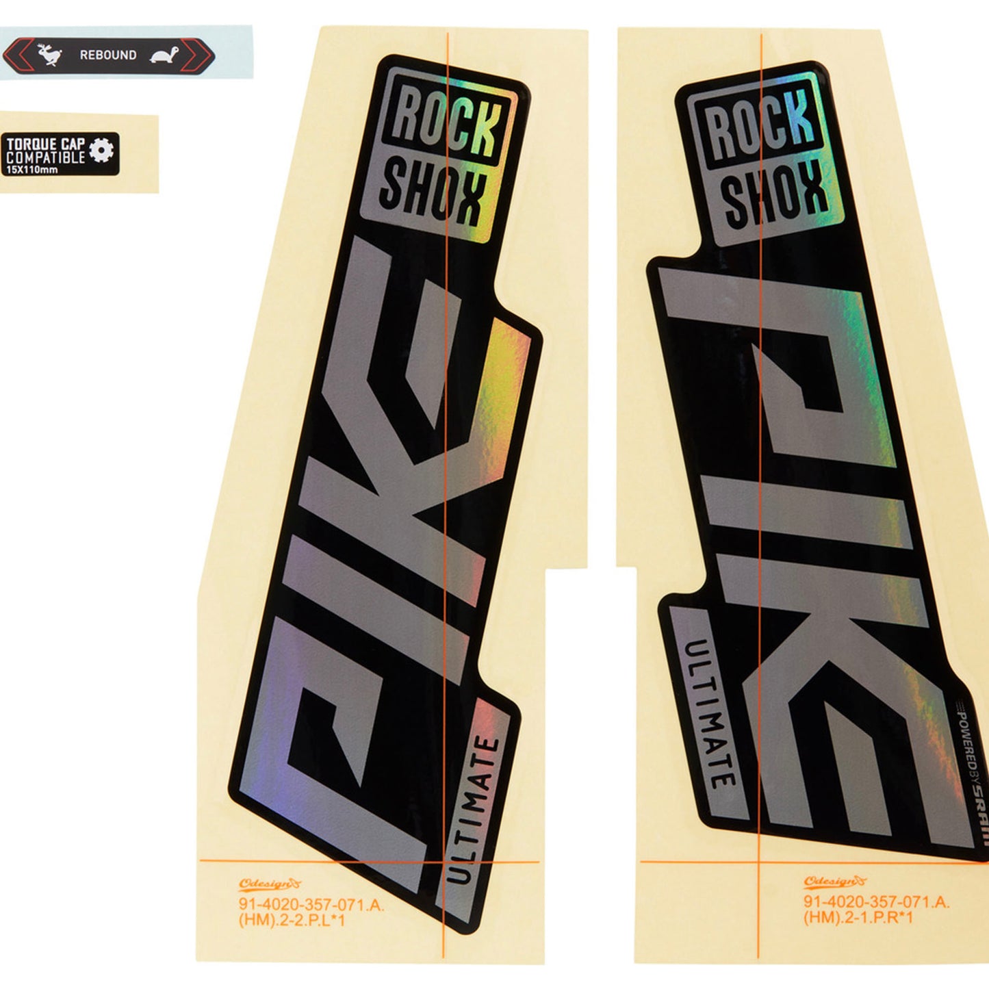 ROCKSHOX GABEL-AUFKLEBER-KIT – PIKE ULTIMATE 27/29 (2021)