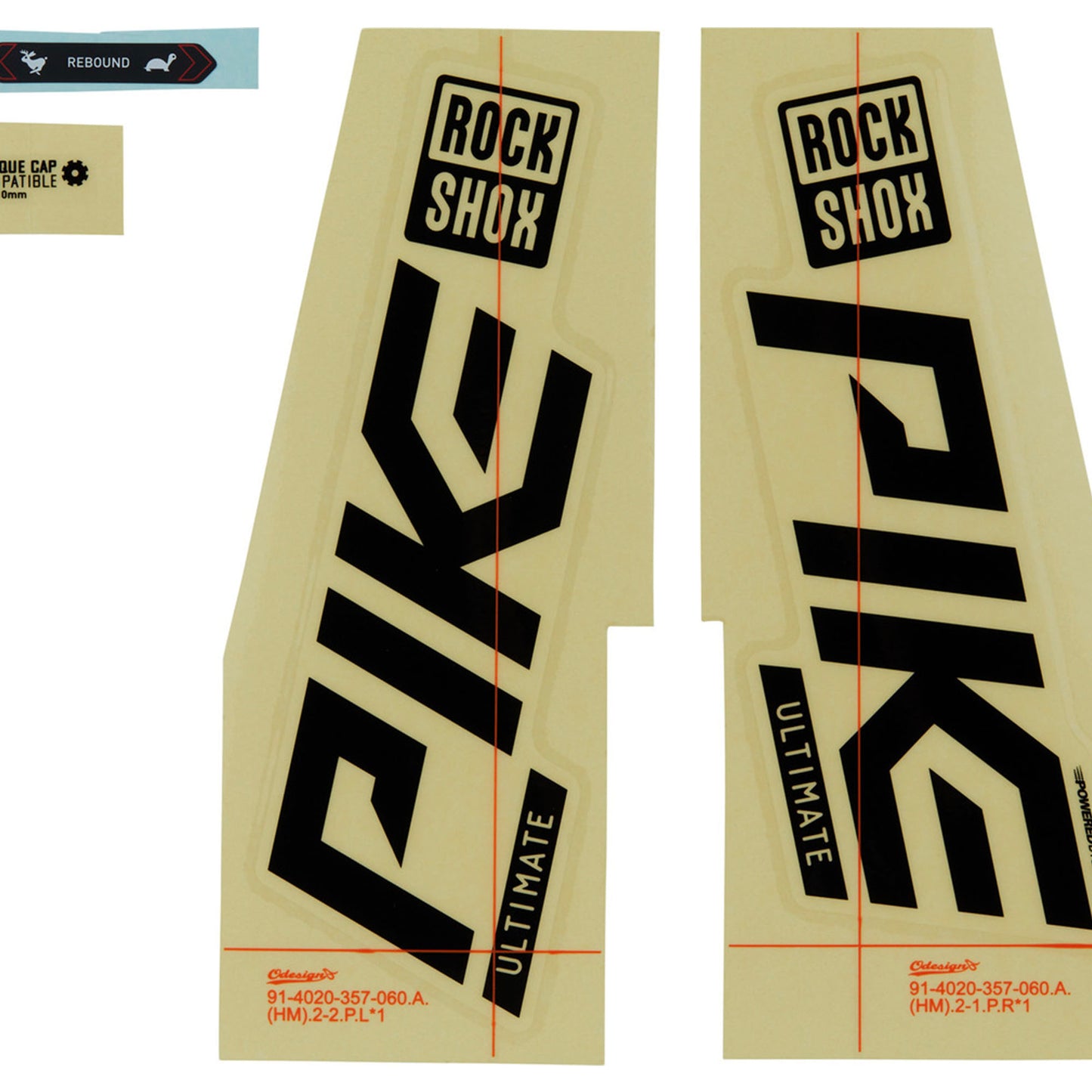 ROCKSHOX GABEL-AUFKLEBER-KIT – PIKE ULTIMATE 27/29 (2021)