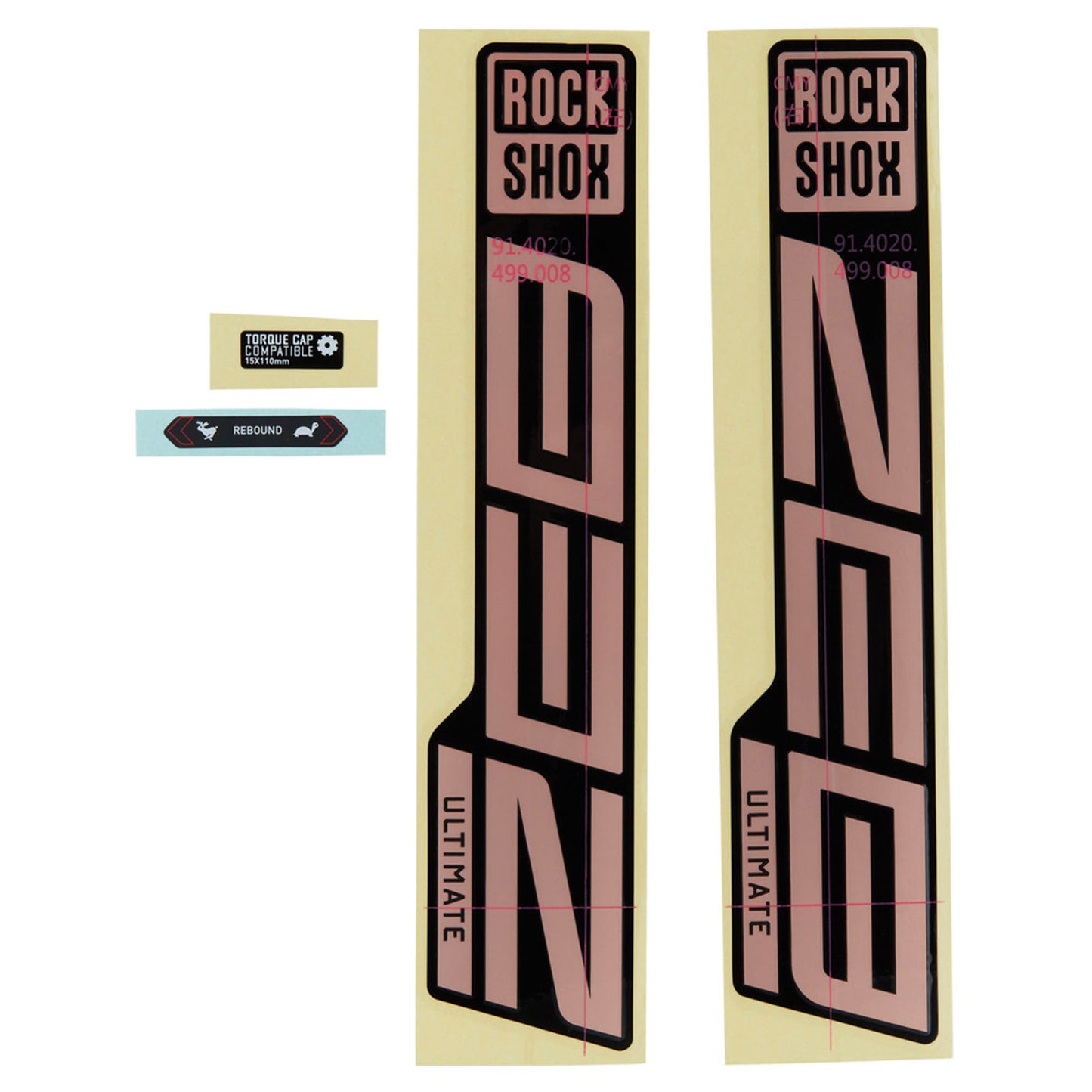 ROCKSHOX GABEL-AUFKLEBER-KIT – ZEB ULTIMATE 27/29 (2021)
