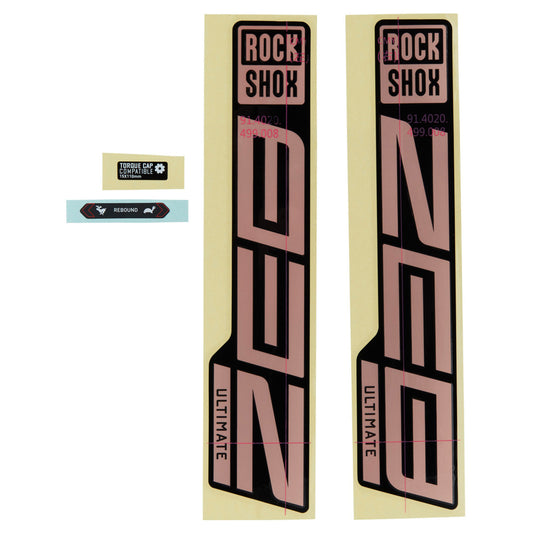 KIT AUTOCOLLANTS DE FOURCHE ROCKSHOX - ZEB ULTIMATE 27/29 (2021)