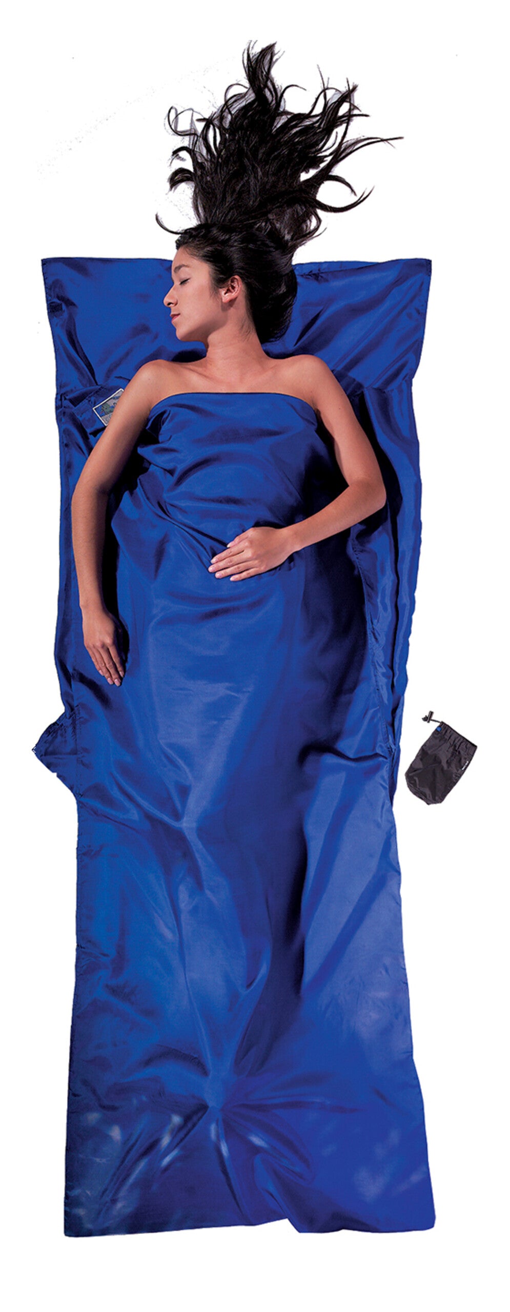 Cocoon Travel Sheet - Premium Quality 100% SILK - Ultramarine Blue