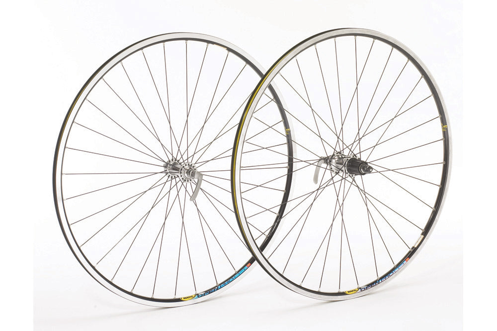Pro-build wheels 700C Front Wheel, Shimano 105 Hub, Mavic Open Pro, 32H, Blac
