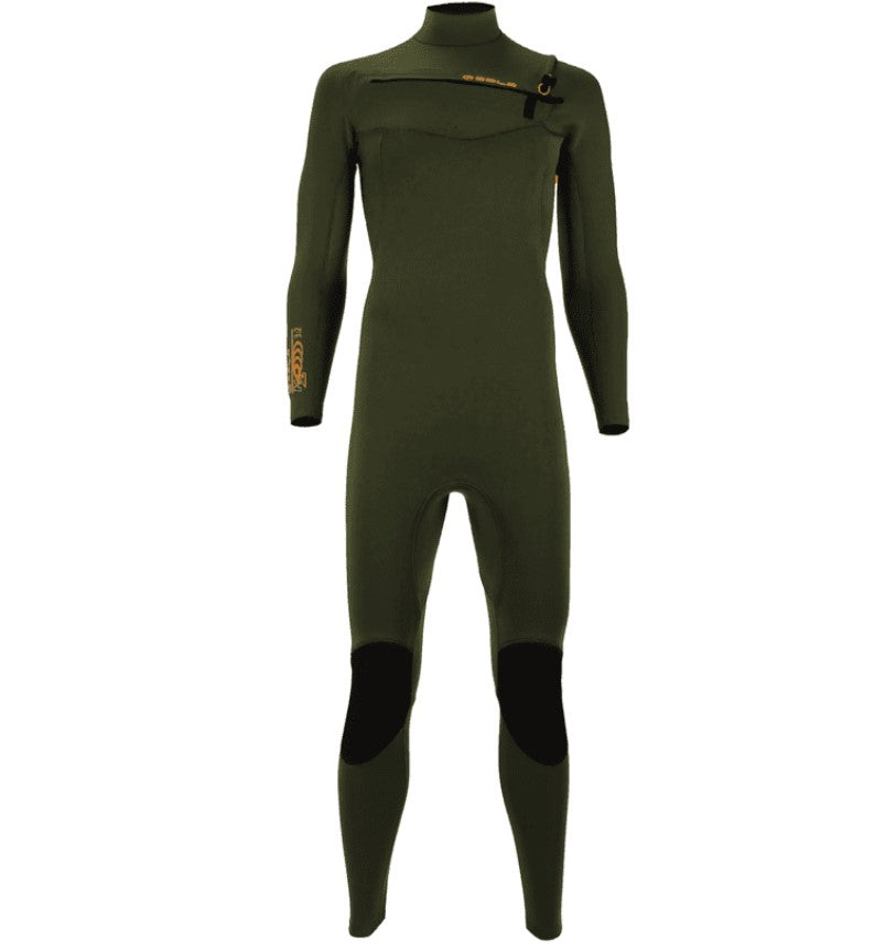 Sola Herren H2O 3/2mm Front Zip Ganzanzug – OLIVE