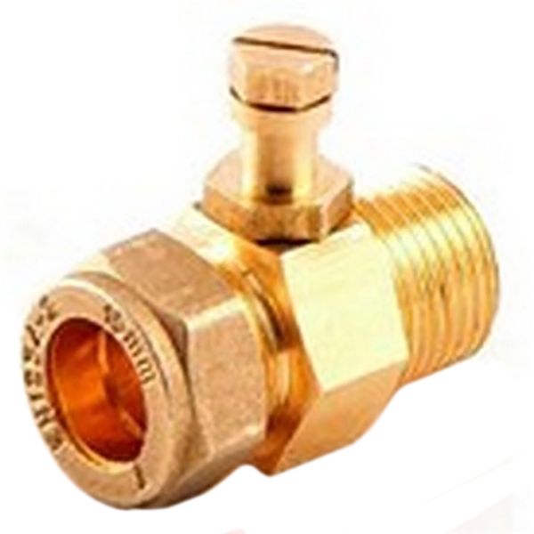 Point de test en ligne 1/2" mâle à 22 mm