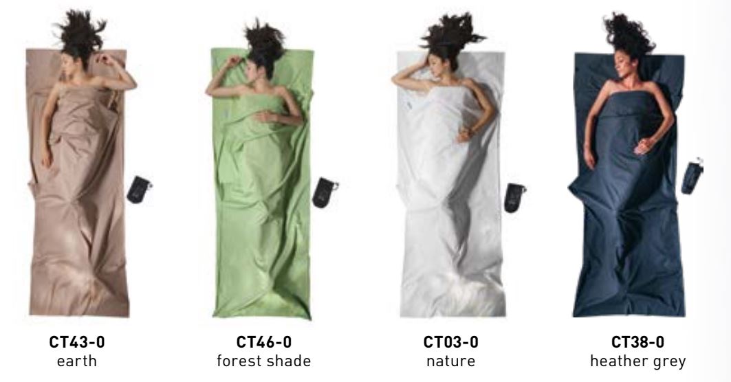 Drap de Voyage Cocoon - Coton Bio - Gris Chiné