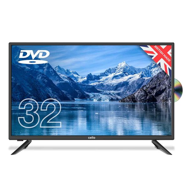 Cello Téléviseur/DVD TNT HD 32" HD 240V