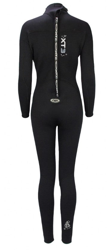 TWF XT3 Damen 3mm Neoprenanzug - Schwarz