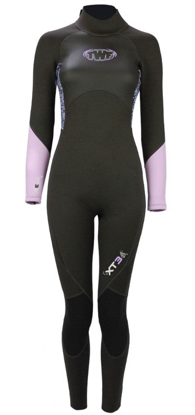 TWF XT3 Damen 3 mm Neoprenanzug – Schwarz/Lila