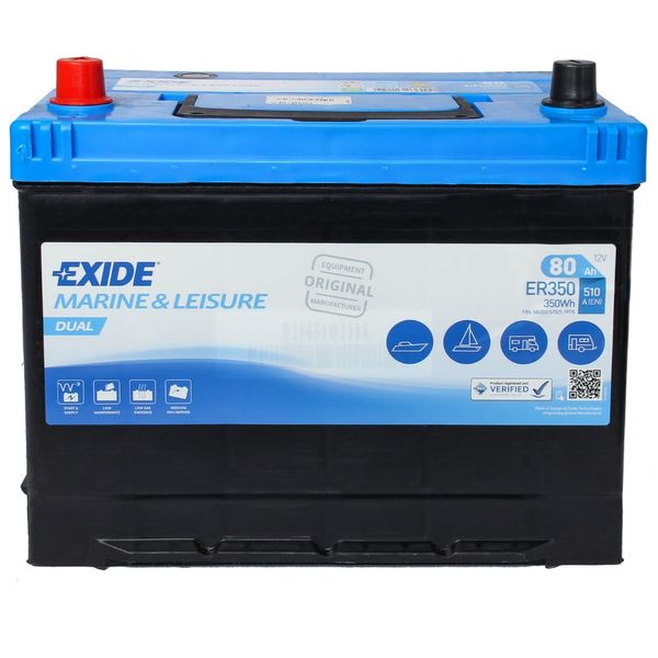 Batterie Exide ER350 12V FLA 80Ah