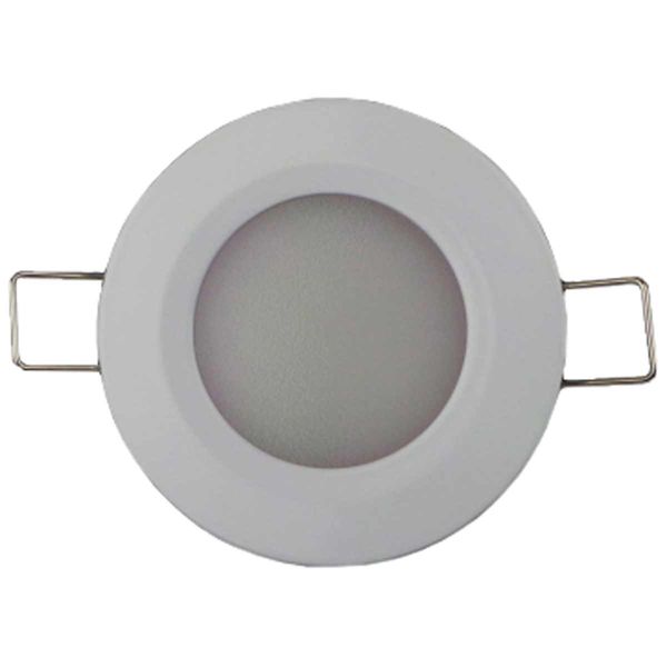 Schlankes weißes LED-Downlight für Einbaumontage (Warmweiß/Touch-dimmbar)