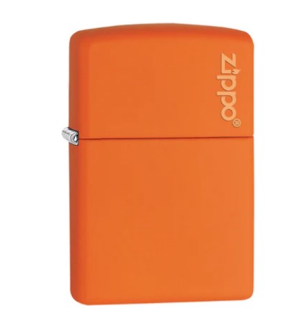 Zippo Logo Feuerzeug – Orange Matt