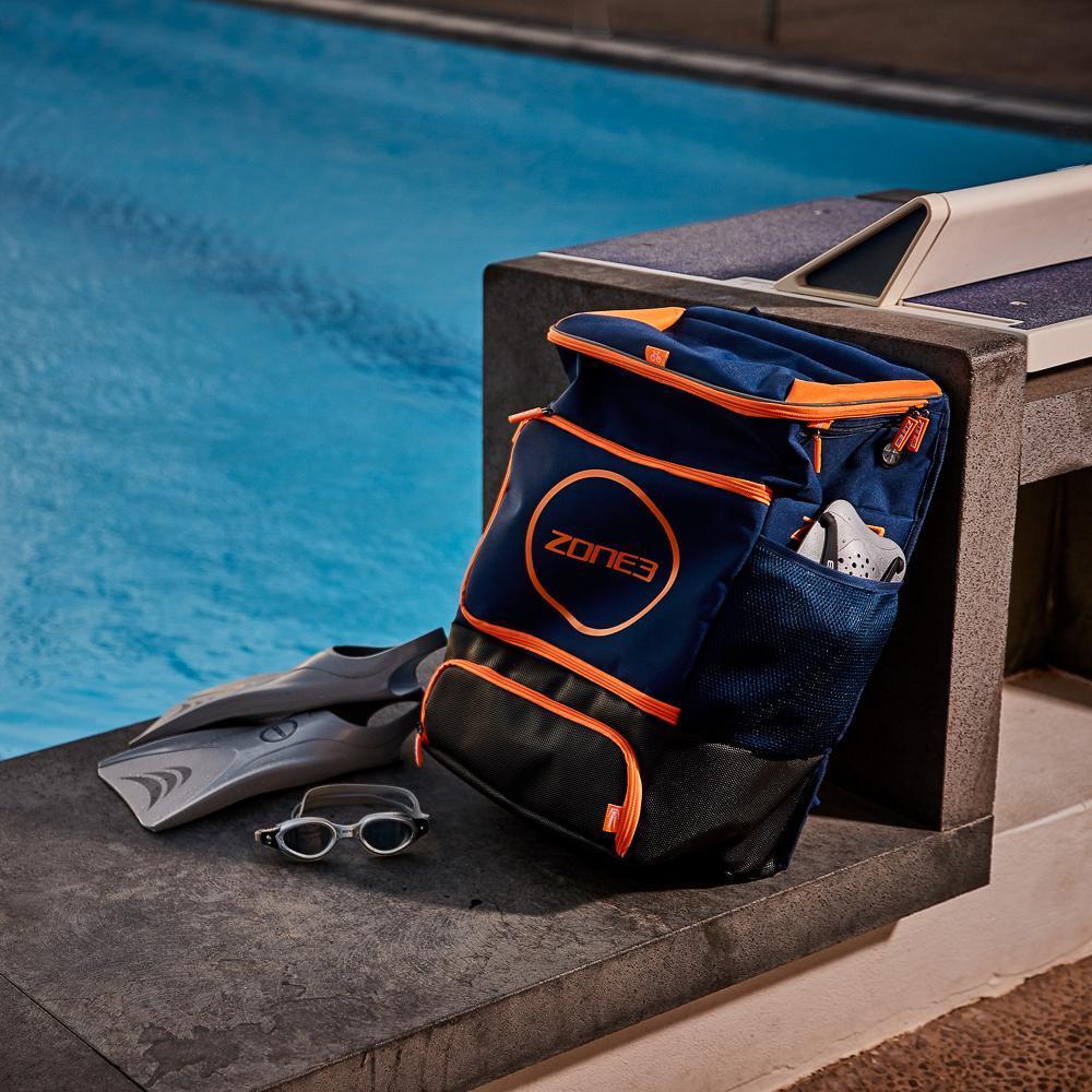 Zone 3 Award Winning Transition 40L Backpack - Navy/Orange