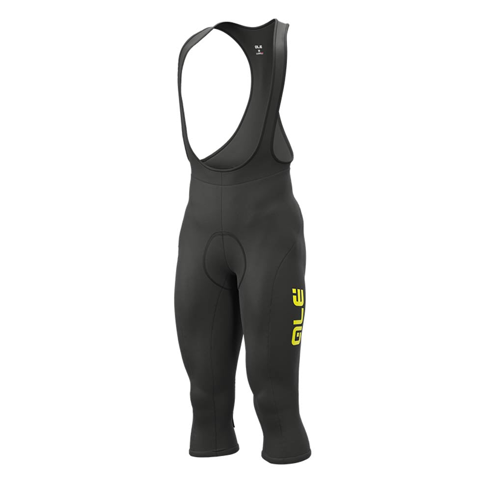 Ale Winter Solid Bibknickers Black/Yellow XS