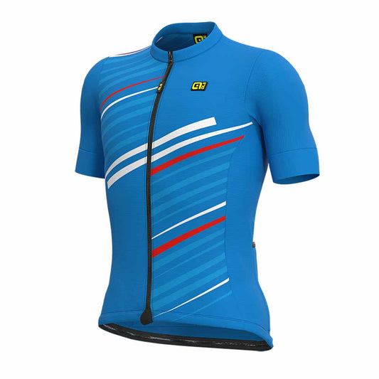Maillot SS Ale Flash Solid Bleu Italien XL