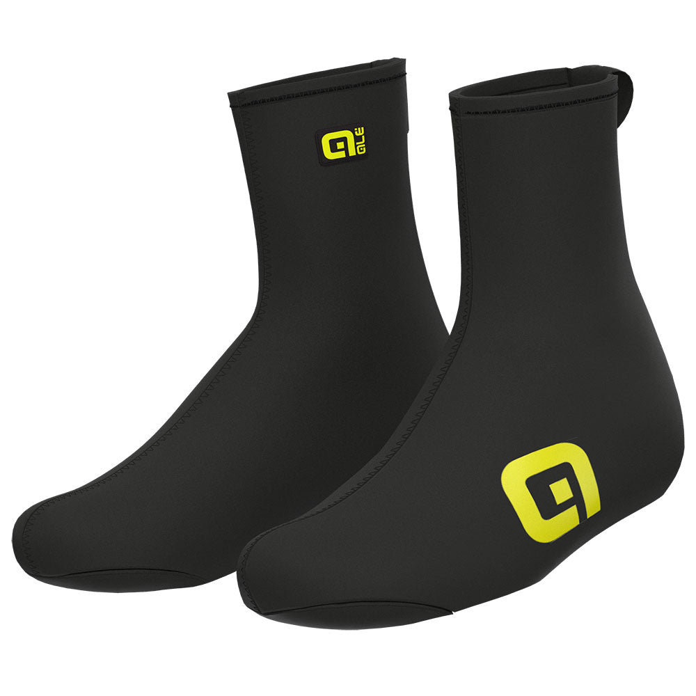 Ale Neoprene Shoecovers Black/Yellow XL
