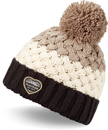 DAKINE EMORY WOMENS BEANIE - BLK / TURTLEDOVE / STONE