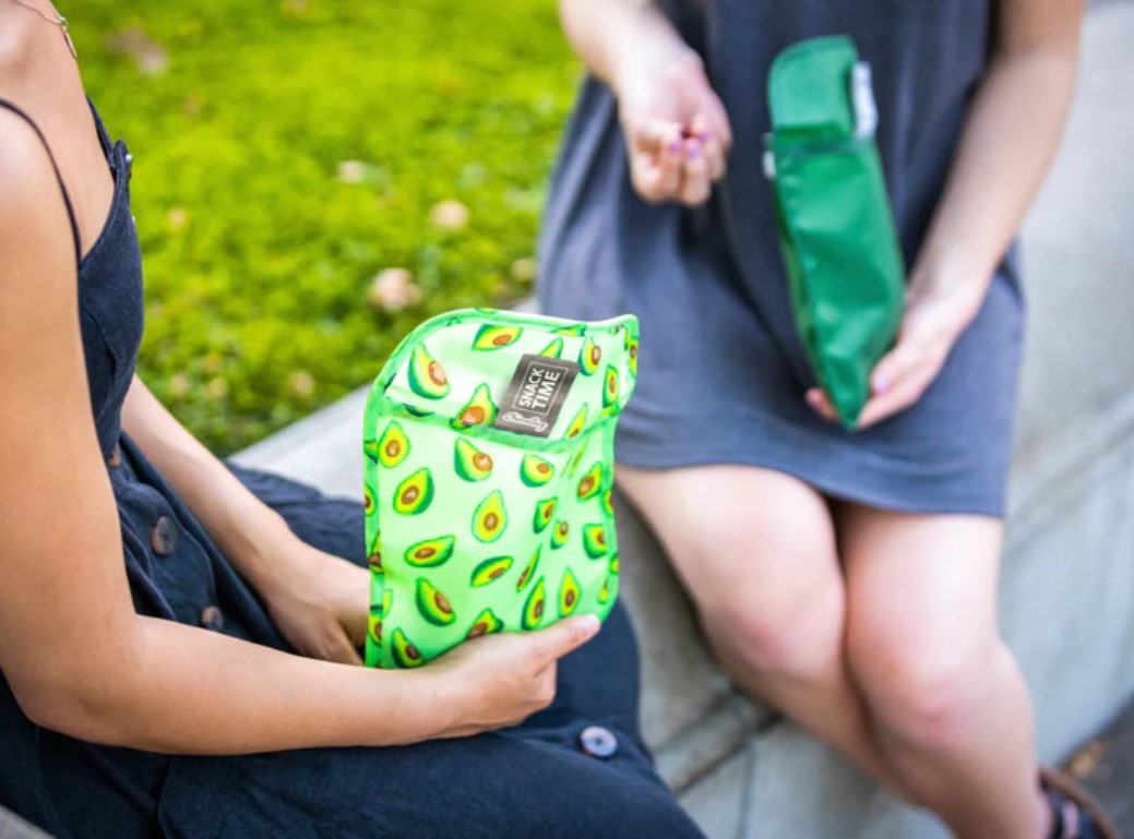 ChicoBag Snack Time Wiederverwendbare Lebensmittelbeutel – Avocado