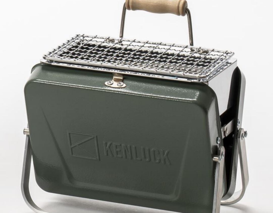 Kenluck MINI Grill / BBQ – Hammertone - VERT BRILLANT