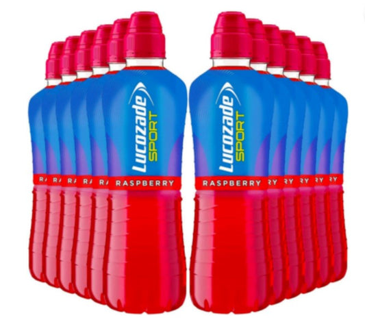 Lucozade Sportgetränk Himbeere 500 ml – 12er-PACKUNG