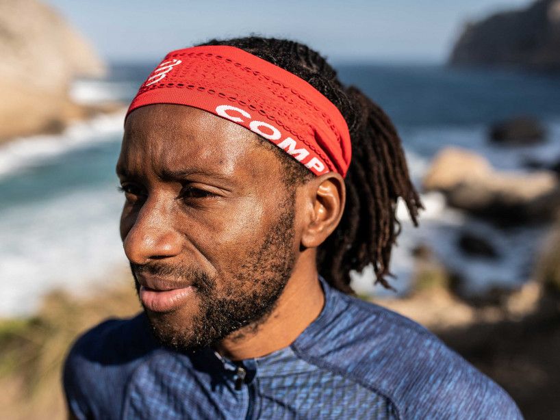 Bandeau Compressport On/Off - ROUGE - Taille unique - ÉTROIT