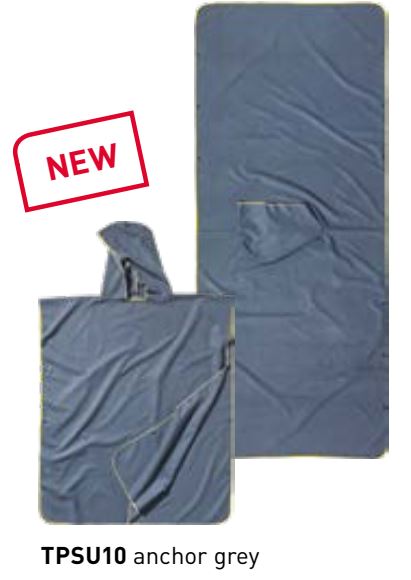 Cocoon Mikrofaser-Handtuch/Poncho Ultralight 220 x 90 cm – Ankergrau