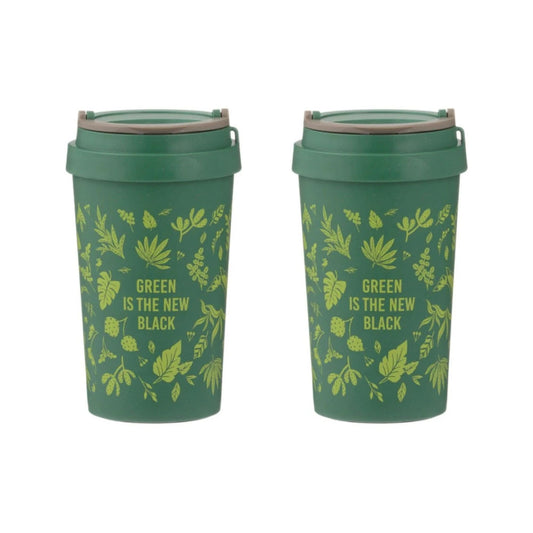 Typhoon Reisebecher aus reiner Weizenfaser, 380 ml – 2er-Set