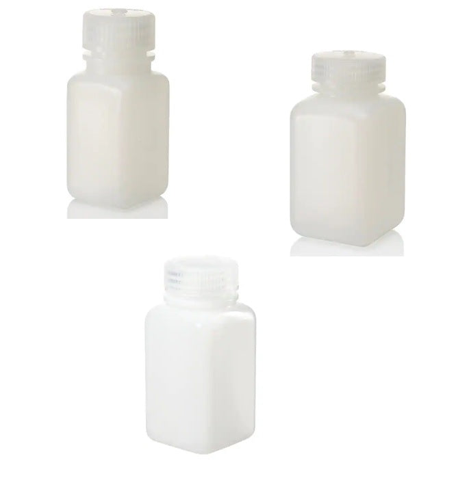 NALGENE - HDPE Wide Mouth Square Bottles