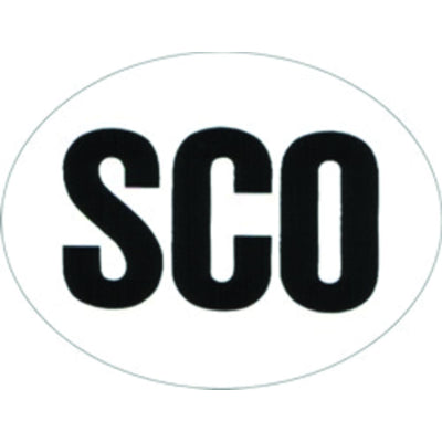 W4 Large Oval SCO Sticker