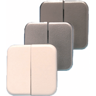 Plaques doubles doigts chromées Fawo