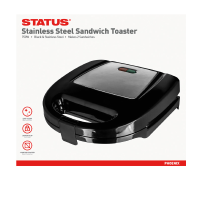Status Phoenix Edelstahl-Sandwichtoaster (4 pro Karton)