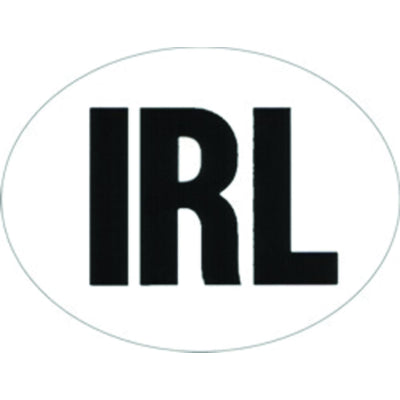 W4 Large Oval IRL Sticker