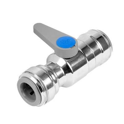 John Guest 15mm Chrome Plated Service Valve