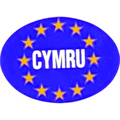 W4 Oval Euro CYMRU Sticker