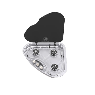 Spinflo Serie 330 Rechtshänder-Dreieckkochfeld mit 3 Brennern