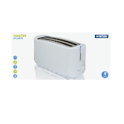 Status Atlanta 4 Slice White 1300 W Toaster (4 pro Karton)