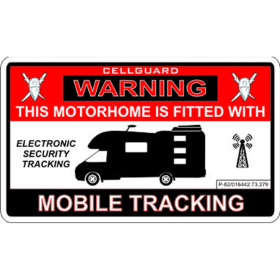 W4 Motorhome Tracking Fitted Sticker