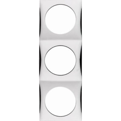 W4 Flow Dreifachrahmen, glänzendes Chrom