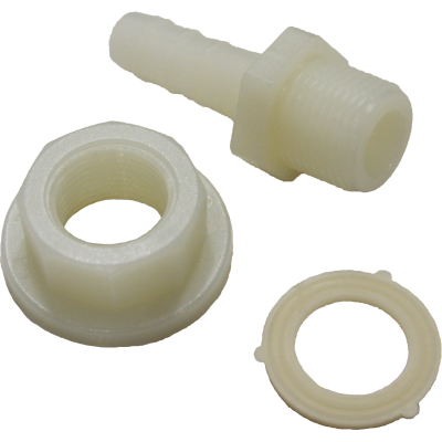 Fawo connecteur droit 10mm blanc