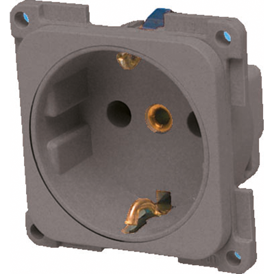 Fawo black schuko socket