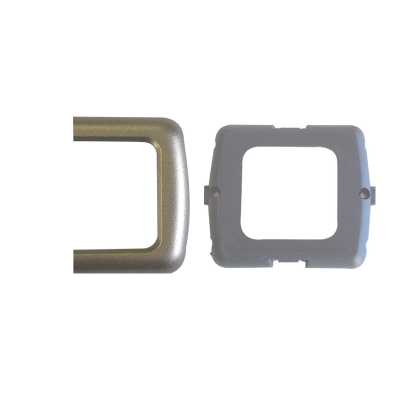 Cadre de support double gris CBE et cadre extérieur champagne