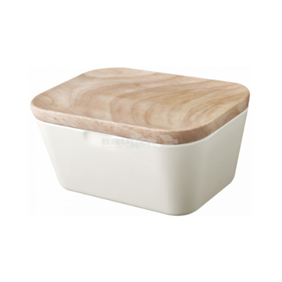 Brunner White Butter Dish