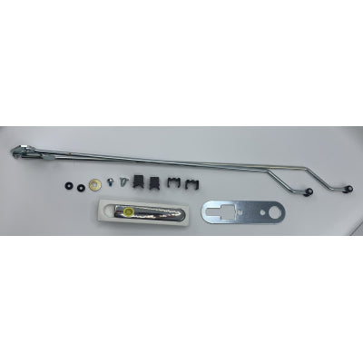 Hartal Gas Locker 3-Punkt-Schloss-Set mit Stangen, weiß/chromer Griff