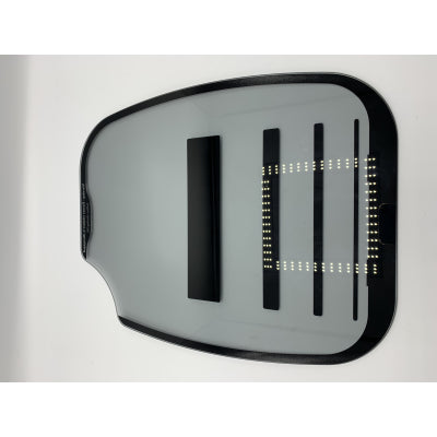 Évier Thetford Argent Couvercle en verre noir