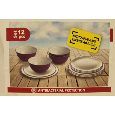 Omada Sanaliving Violet 12 Piece Dinner Set