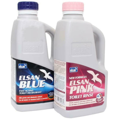 Elsan Bleu et Elsan Rose 1 Litre Twin Pack