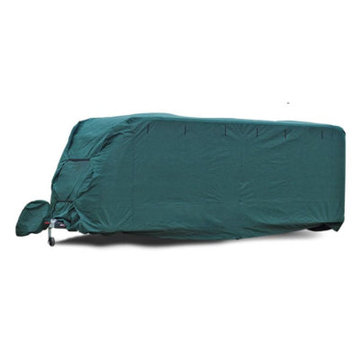 Housse de caravane max (grande, 510 - 570 cm) verte